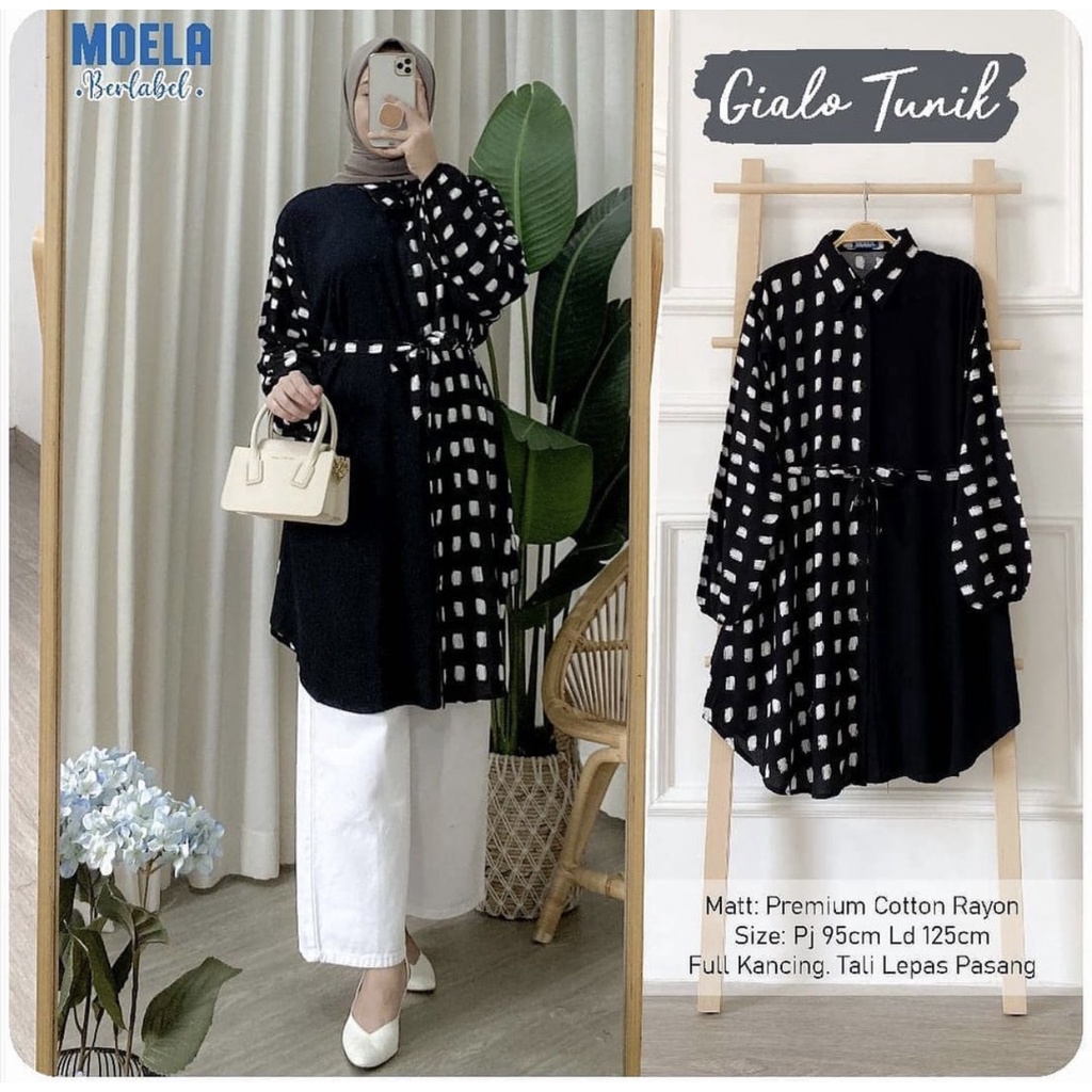 COKI TUNIK MIDI BUSUI FRIENDLY | Baju Remaja Wanita Gamis Lebaran Model Sekarang 2022 Terbaru Kekinian | Baju Atasan Wanita / Cewek / Perempuan Terbaru Kekinian 2022 Lengan Panjang