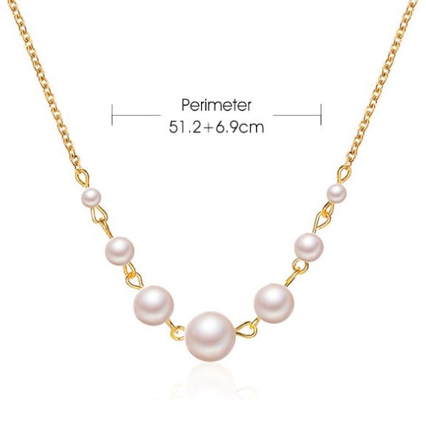 kalung mutiara simpel simple pearl necklace(2f5) jka191