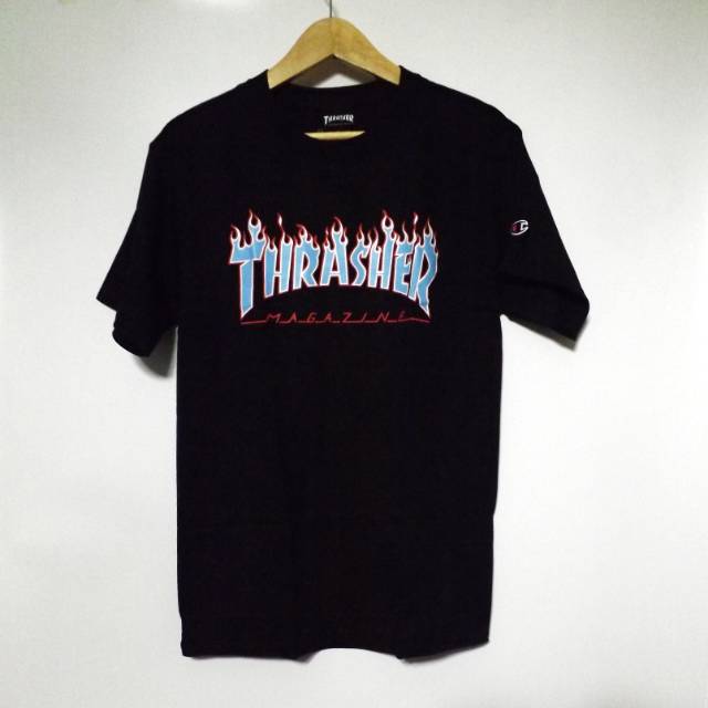 thrasher x champion t shirt