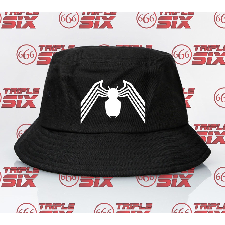 TOPI BUCKET PREMIUM SPIDERMAN PUTIH