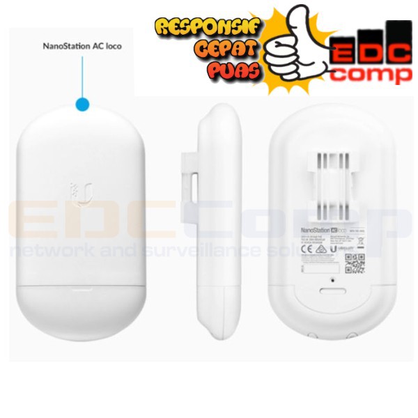 UBIQUITI NS-5ACL Loco M5 AC  + UBNT POE-24-12W-G -  POE GIGABIT 24V 0.5A 12W