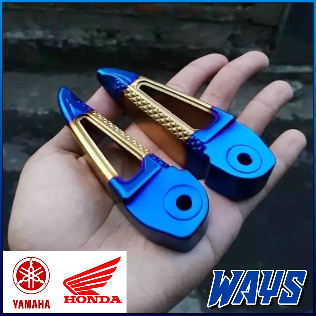 P037 | Footstep Step Belakang Twotone Variasi Motor Honda Beat Scoopy Vario Yamaha Mio Soul GT