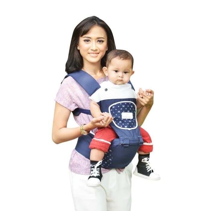 Moms Baby Gendongan Hipseat Mavy Series Mbg 2018 - Hipseat Moms Baby Series Mbg 2018