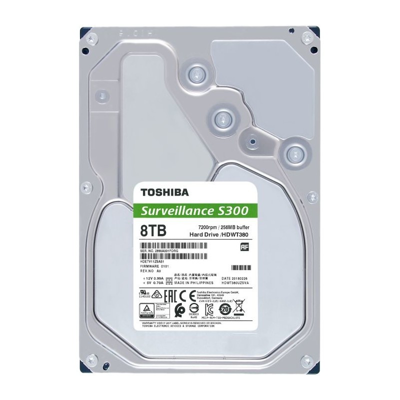 Hardisk Toshiba S300 Surveillance 8TB HDD CCTV - Original GARANSI