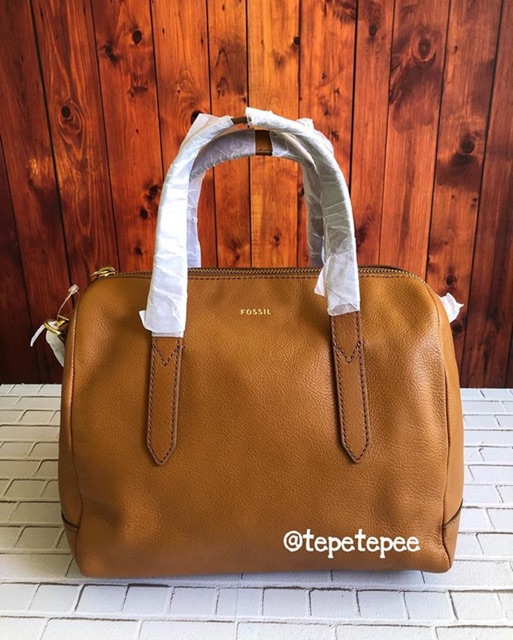 Fossil sydney satchel tan