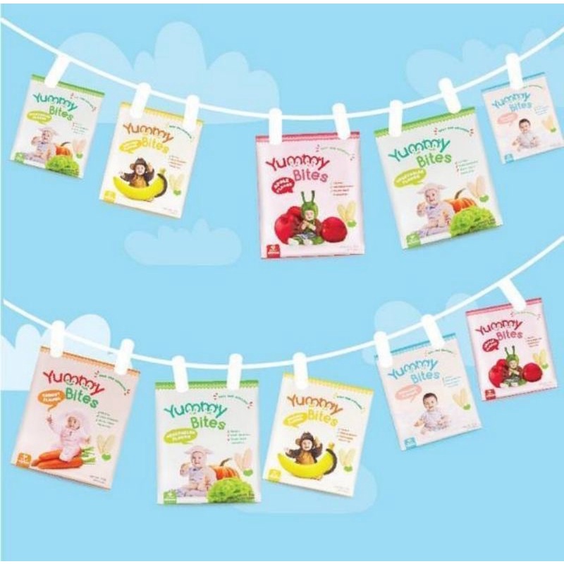 Yummy Bites Baby Rice Crackers 25 gr/Snack Bayi/Cemilan Bayi