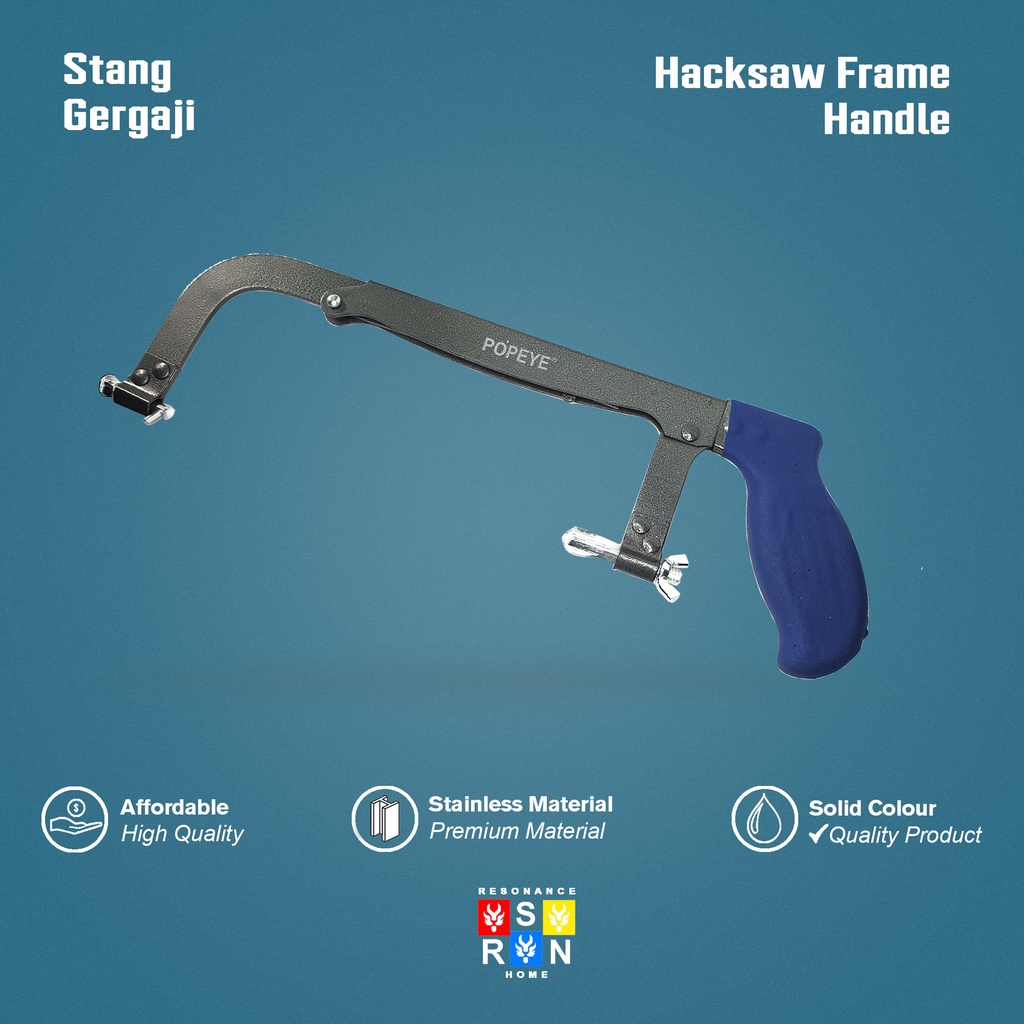 Stang Gergaji Besi l Gagang l Pegangan l Hacksaw Frame Resonance Home