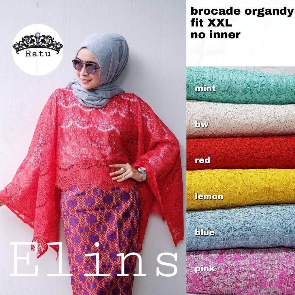 atasan kebaya brokat atasan broklat kebaya kutubaru brokat kutubaru broklat elins baju pesta
