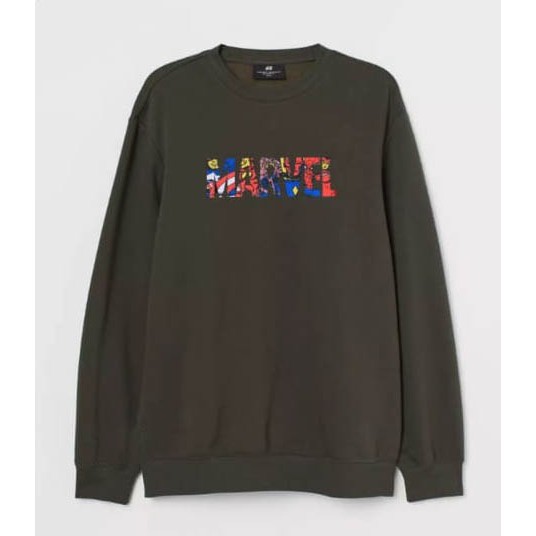 CREWNECK MARVEL AVENGER H&amp;M FREE PAPERBAG