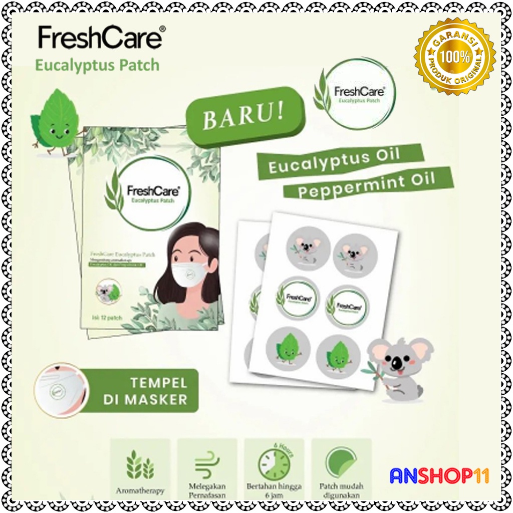 Jual Freshcare Eucalyptus Patch Fresh Care 1 Sachet Isi 12 Patch ...