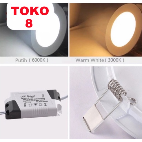 LAMPU DOWNLIGHT LED PANEL OB 24W OUTBOW BULET TEMPEL / PLAFON