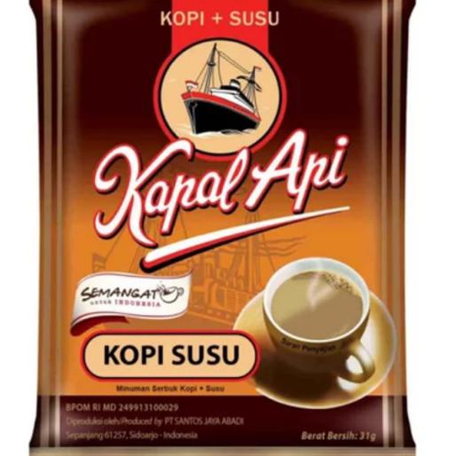 

Terbatas Kopi Kapal Api Susu Sachet 10Pcs X31G Gilaa!!!