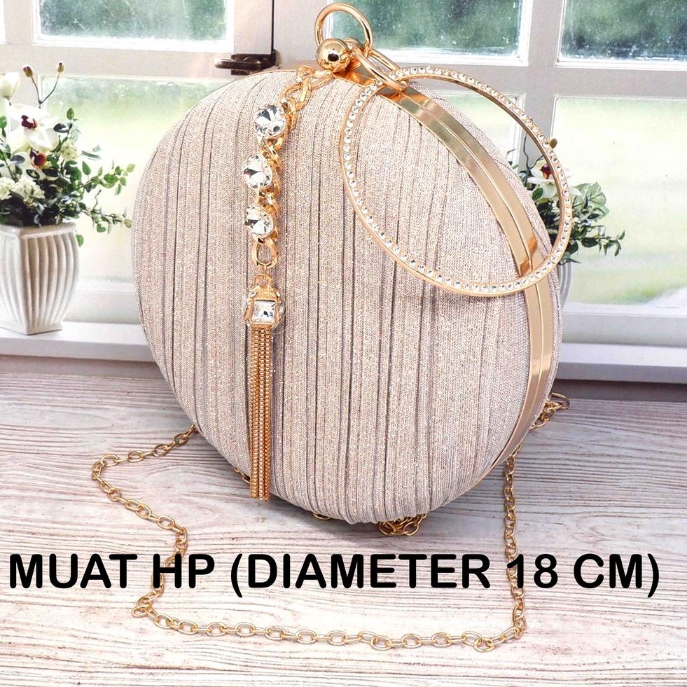 "WNS.21Jl22ᶻ" TAS PESTA 22075 IMPORT / TAS PESTA BULAT