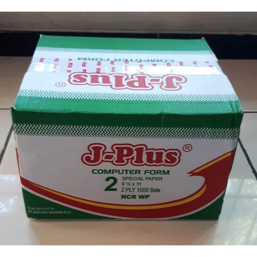 

Continuous form NCR J Plus 9,5 x 11 2ply rangkap 2 CF K2 WhitePink UTUH