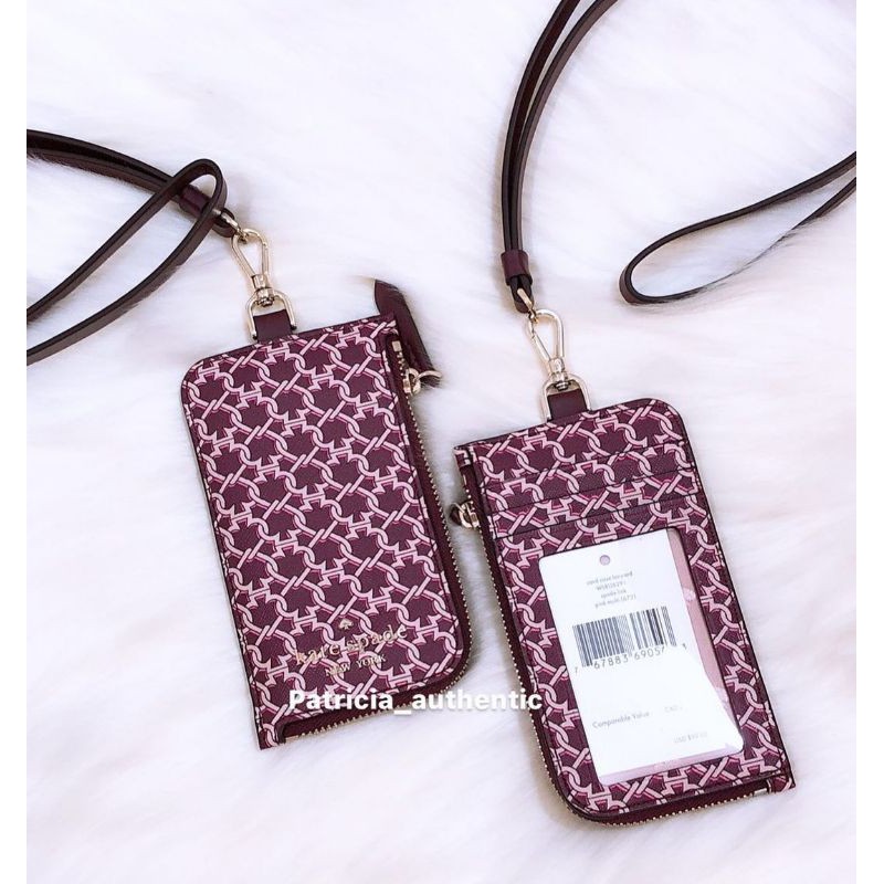 KS Spade Link Lanyard Pink & Blue Multi || KATE SPADE