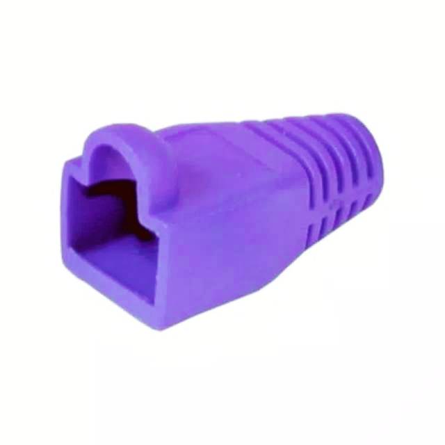 Karet Pelindung Plugboot 50 pcs konektor RJ45 CAT5E CAT6 Biru isi 50 pcs plug boot