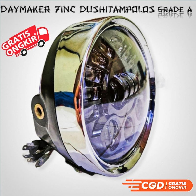 LAMPU DAYMAKER 19 LED 7 INCH PNP BATOK TIGER MEGAPRO SCORPIO NINJA