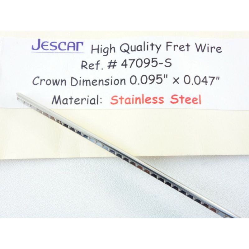 jescar FL47095-S fret gitar 7 / 8 string stainless steel Fretwire original