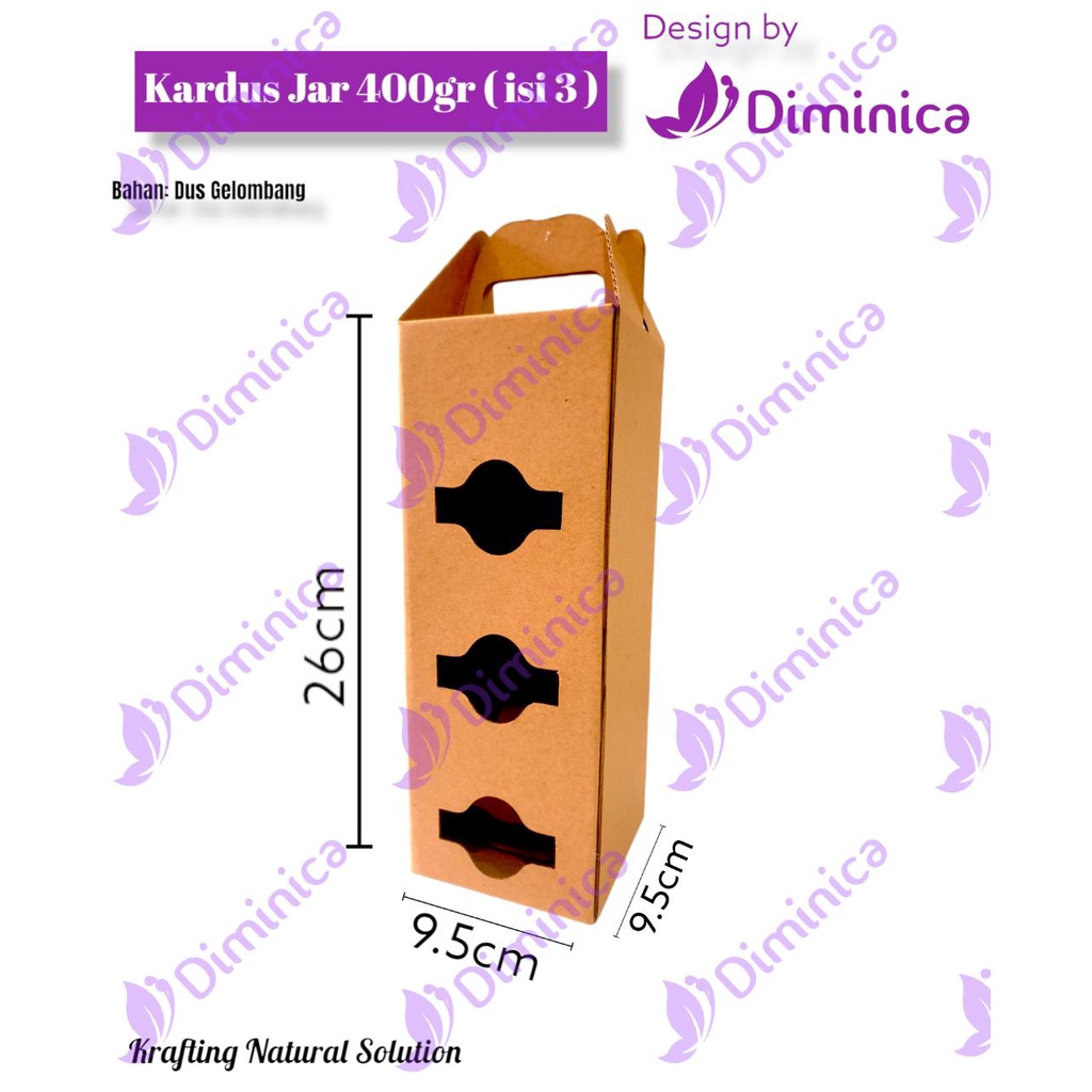 

Kardus Hampers 400grm/Box Kemasan Jar 400grm/Dus Hampers Jar 400grm