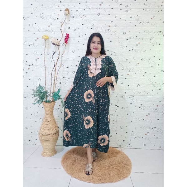 DASTER ARAB MOTIF BUNGA SEPATU LD 140 PB 120