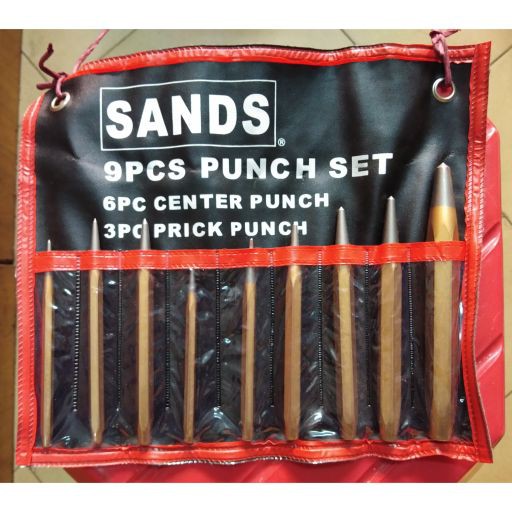 

Murah PUNCH SET 9 PCS/SET SANDS CENTER PUNCH PRICK PUNCH SET PAHAT BESI