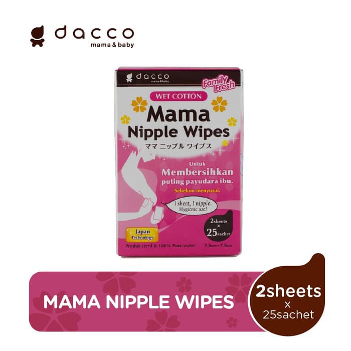 Dacco Mama Nipple Wipes Isi 25 Sachet