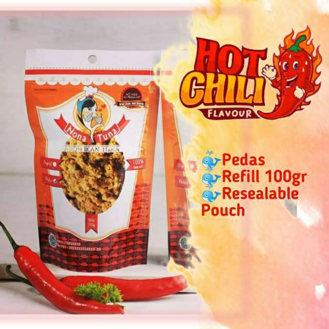 

Abon Tuna PEDAS / Nona Tuna / refill 100 g / no MSG