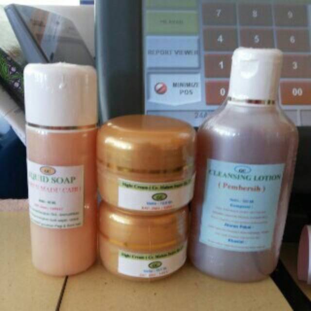 Sepaket glowing cream ( double night cream )