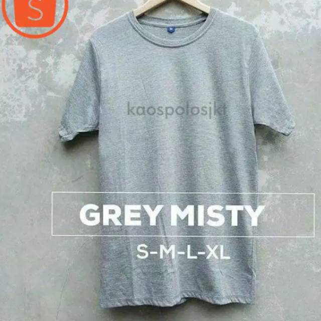 Kaos polos grey misty
