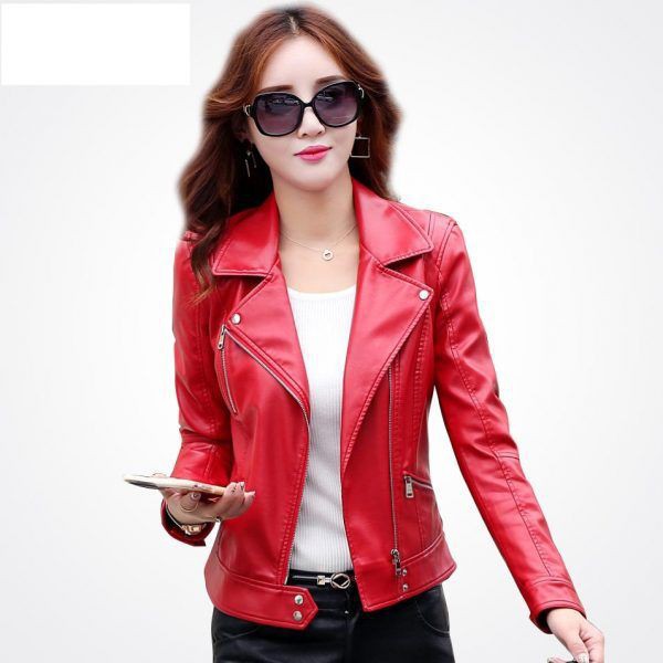 jeket kulit cewe jeket semi kulit cewe model Jesika original premium khas garut.