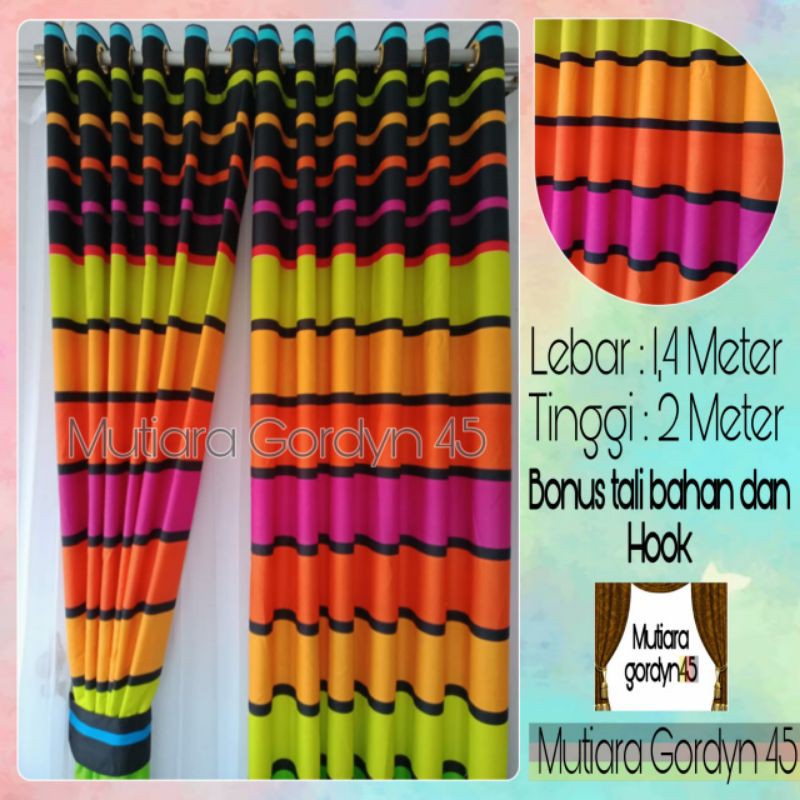 GORDEN Hordeng Murah KATUN JEPANG RAINBOW