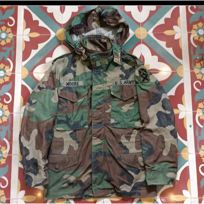 Jaket Woodland Camouflage M65
