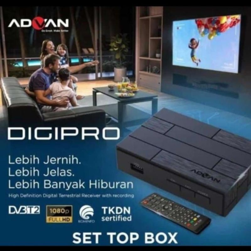 READY SIAP KIRIM SET TOP BOX STB ADVAN DIGI TV DIGITV DIGITAL D DIGIPRO MERK ADVAN GARANDI RESMI TERJAMIN LEBIH JERNIH JELAS DAN BANYAK PILIHAN CHANEL HIBURAN LENGKAP TKDN SERTIFIED