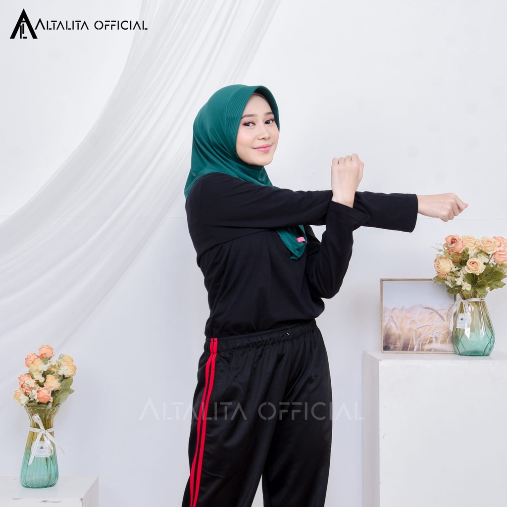 Altalita - Kerudung Instan Hijab Sporty pet Bahan Jersey Premium Cocok Untuk Sekolah Olahraga dan Sehari-Hari