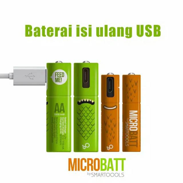 Baterai AA dan AAA Micro USB Rechargeable Battery, Baterai Isi Ulang