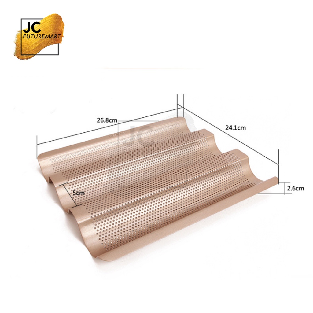 CHEFMADE BAQUETTE TRAY | LOYANG ROTI PERANCIS NON STICK - WK9083