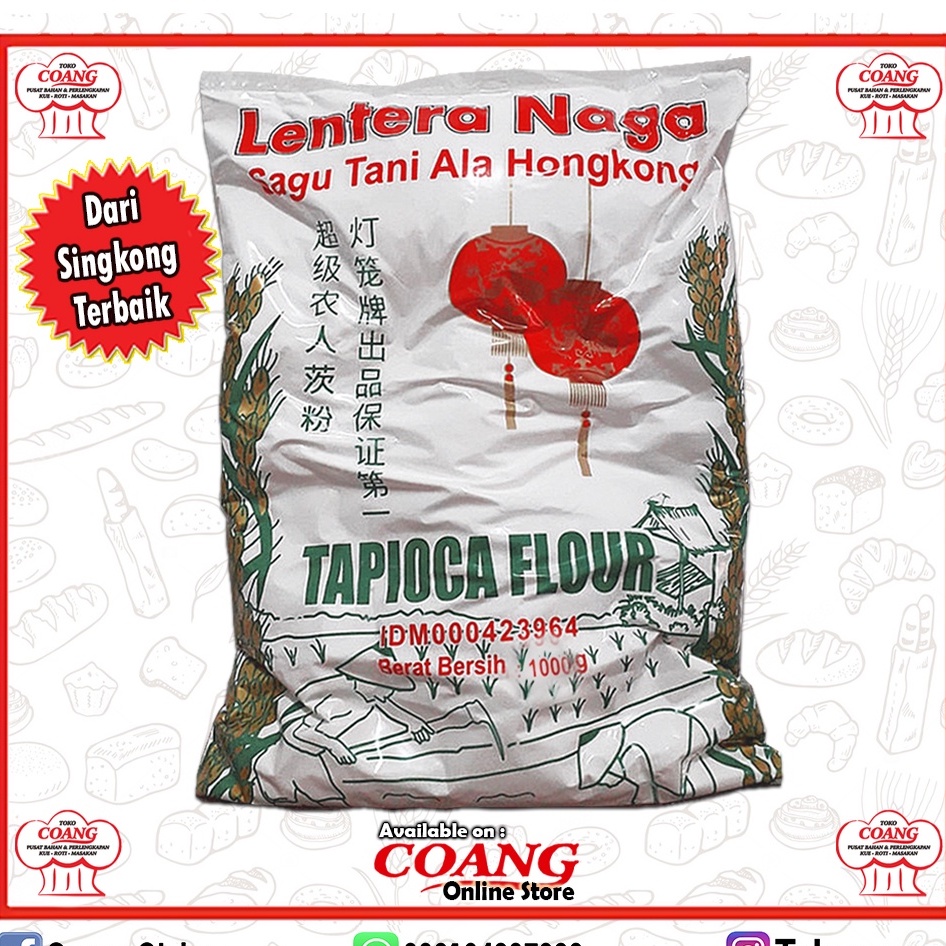 

SAGU TANI LENTERA NAGA ALA HONGKONG 1 KG - SAGUTANI SINGKONG