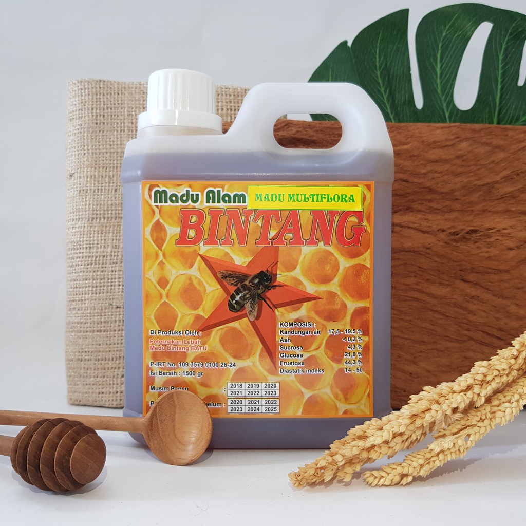 

Madu Asli | Madu Multiflora 930ml/1500gr | Madu Bintang