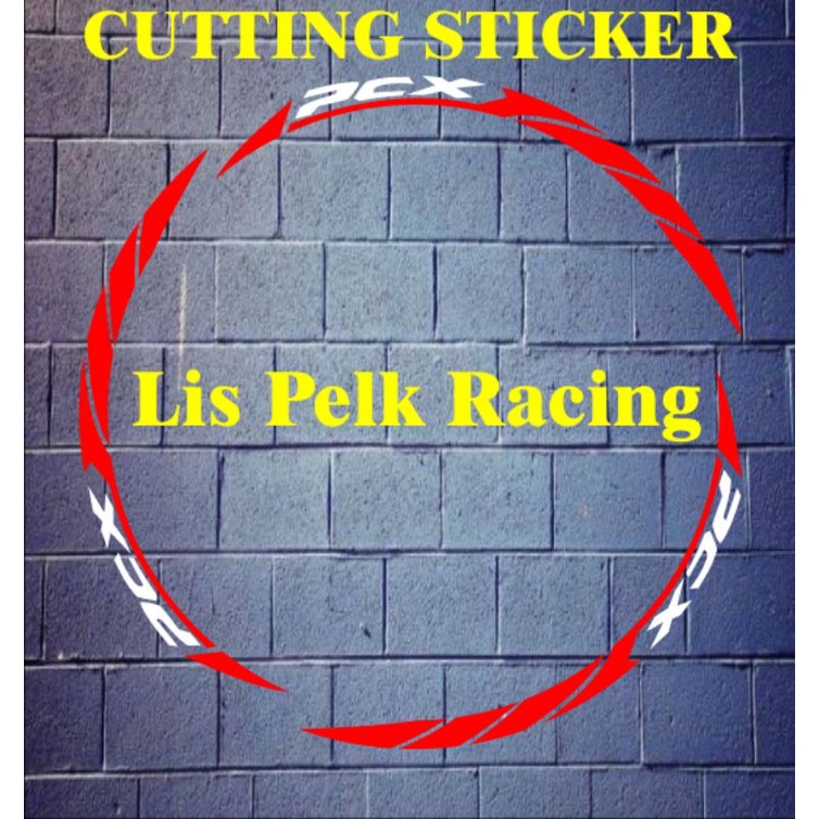 stiker cutting variasi lis pelek motor honda pcx