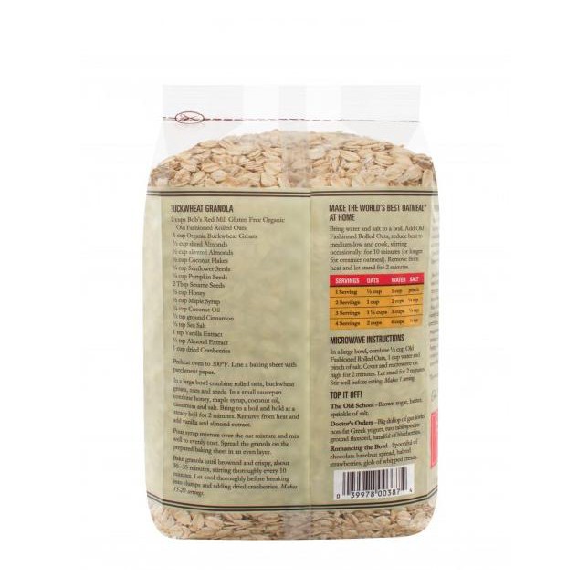 

Diskon Gila!! Bobs Red Mill Glutten Free Organic Rolled Oats 907 gram BRM GF OG