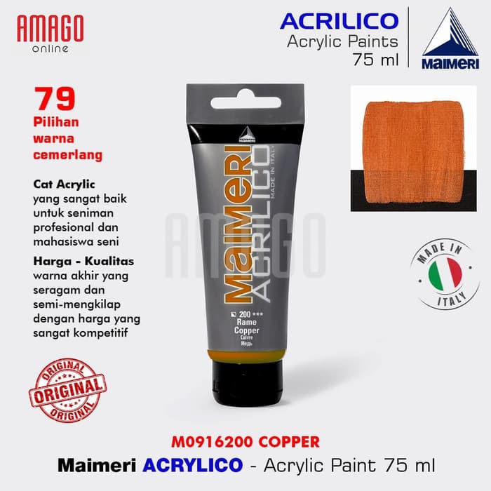 MAIMERI Acrilico - Acrylic Paint - Copper - 75ml - M0916200