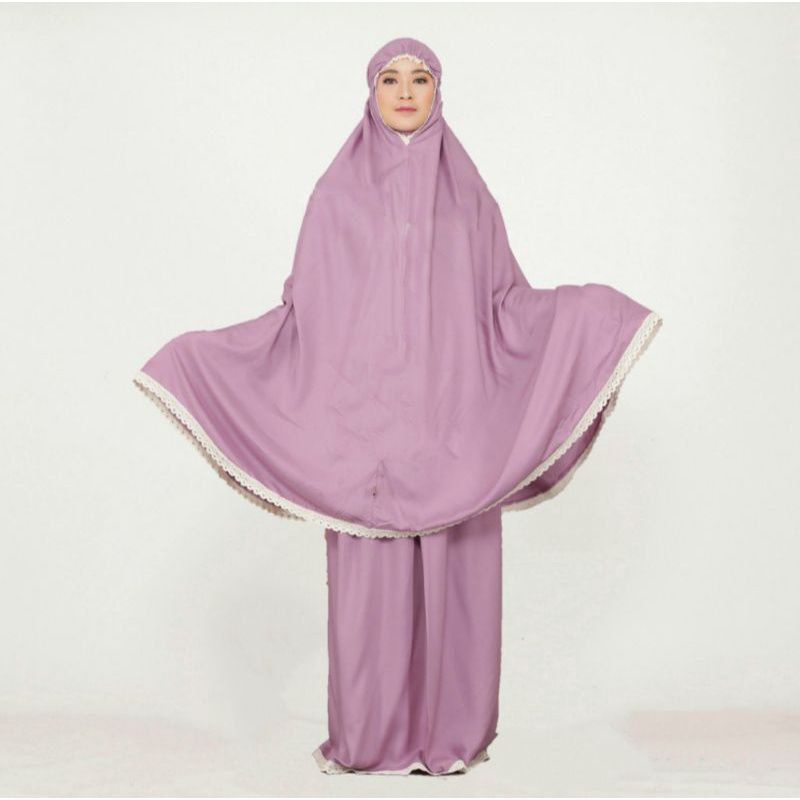 Mukena Asyifa polos rayon Mukena cantik dan elegan