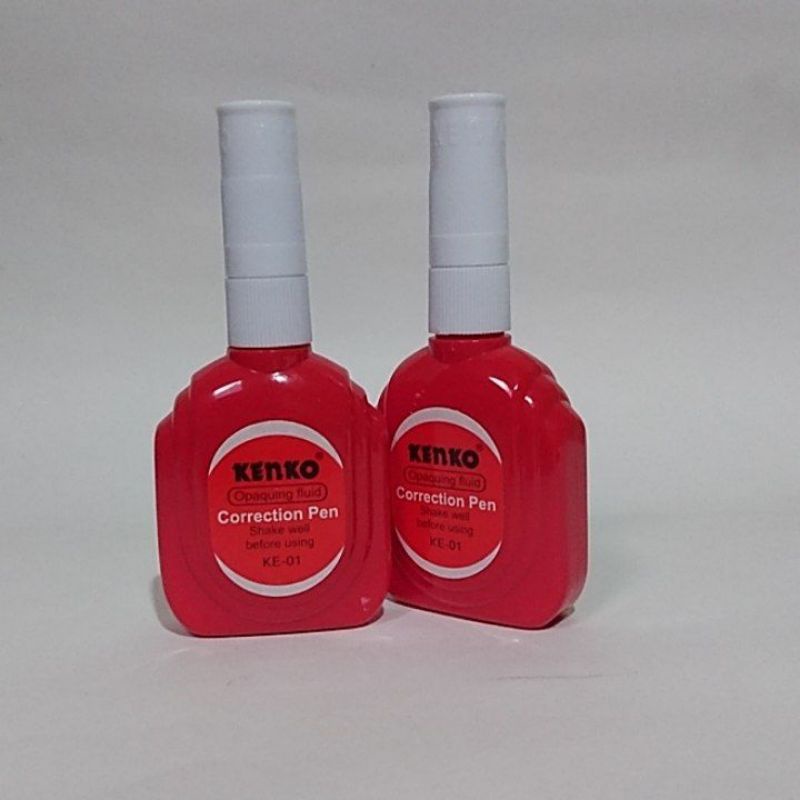 

Correction Pen Kenko KE-01 Merah Tipe X Cair Mata Plastik