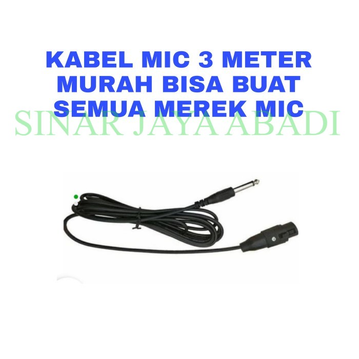 KABEL MIC MURAH PANJANG 3 METER