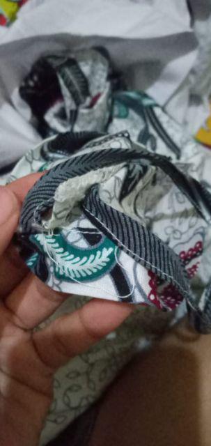 Aserehe Zigzag Tunik Jumbo Batik Mataraman Sogan Camaline Seragam Kantor Kerja