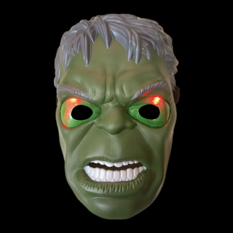 Marvel Topeng Hulk Dengan Lampu Led Untuk Cosplay / Pesta Halloween