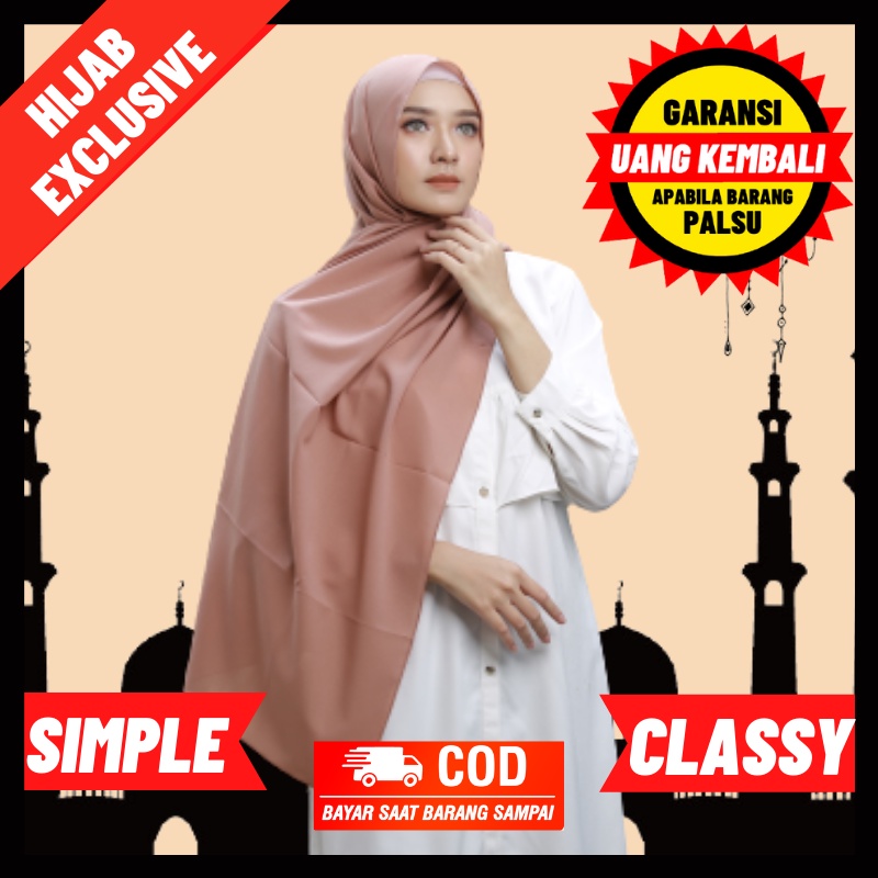JILBAB PASHMINA PLISKET FULL TANPA GARIS TENGAH  | JILBAB PASHMINA DIAMOND 200 X 75 | JILBAB HIJAB