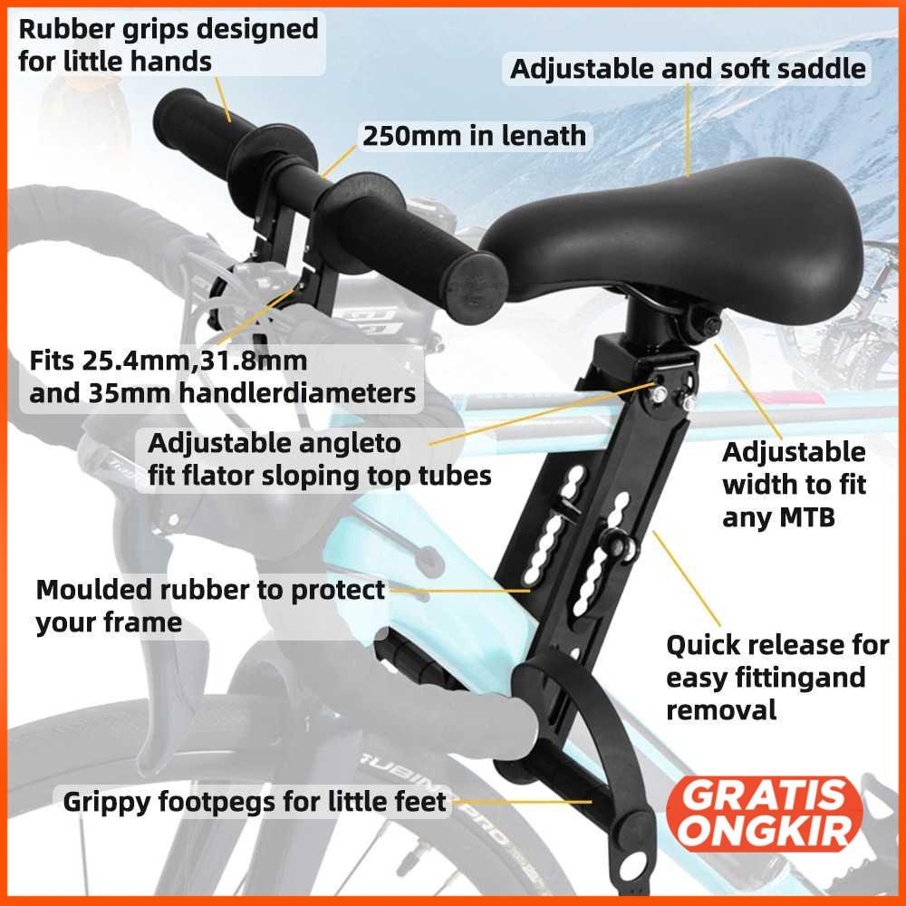 Sadel Depan Anak Sepeda Kids Bike Front Seat MTB