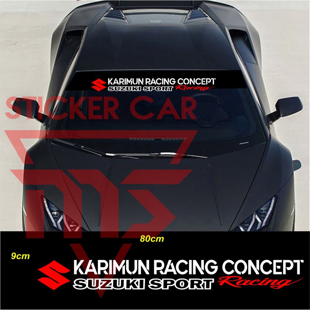 Stiker Karimun Wagon Sticker Mobil Karimun Racing Suzuki Kaca