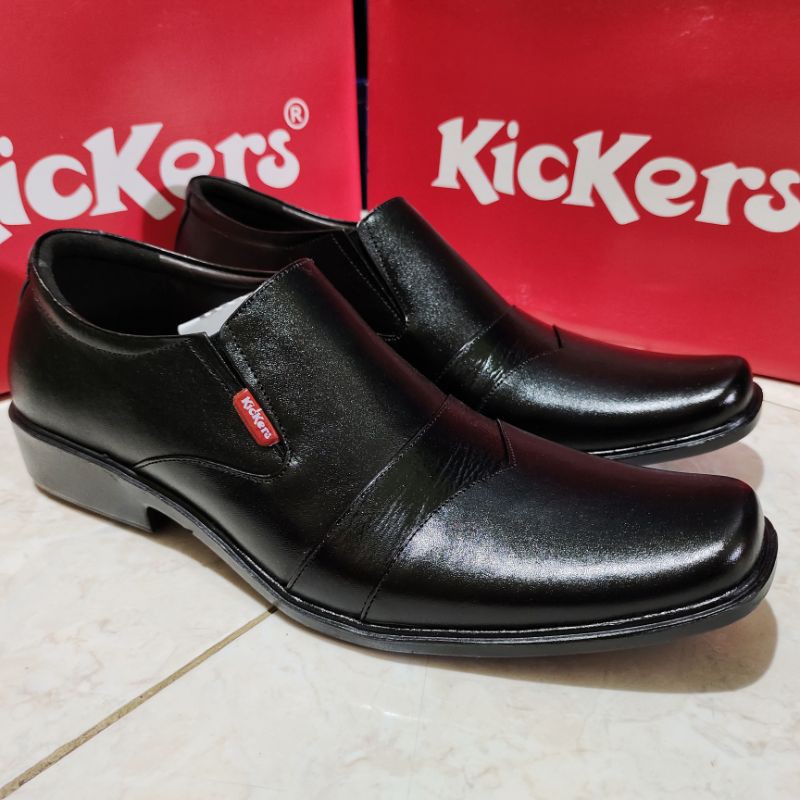 Kickers Sepatu Pantofel Pantopel Pantovel Pria Bahan Kulit Asli Sepatu Formal Elegan Murah